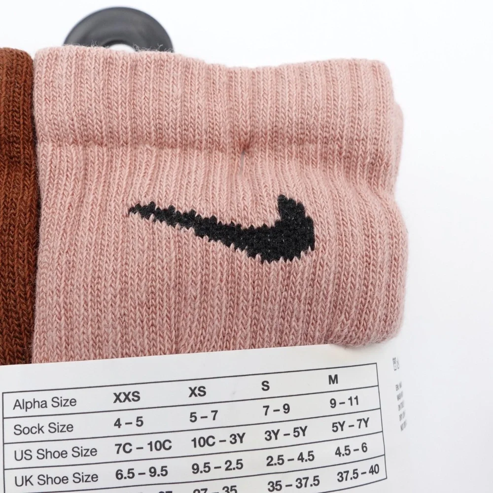 NEW Nike Dri-FIT Performance 6-Pack Crew Socks UN0019-W0J Little Kid's